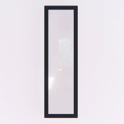 GoodHome Fenêtre fixe double vitrage en aluminium gris l.63 x H.217 cm