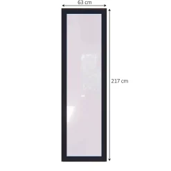 GoodHome Fenêtre fixe double vitrage en aluminium gris l.63 x H.217 cm