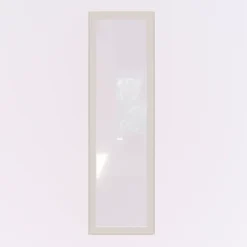 GoodHome Fenêtre fixe double vitrage en aluminium blanc l.63 x H.217 cm