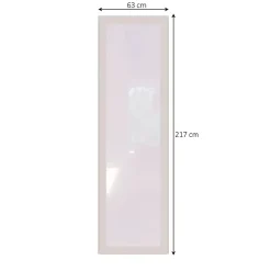 GoodHome Fenêtre fixe double vitrage en aluminium blanc l.63 x H.217 cm