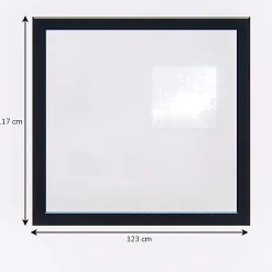 Fenêtre fixe double vitrage en aluminium gris l.123 x H.117 cm-GoodHome Best