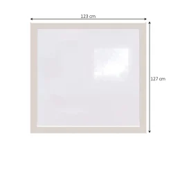 Fenêtre fixe double vitrage en aluminium blanc l.123 x H.127 cm-GoodHome Sale