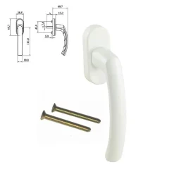 Fenêtre PVC - LxH 900x800 mm -Triple Vitrage - Bicolore blanc int/anthracite ext-poignée à droite-Hexa’Fen Outlet