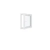 Fenêtre PVC - LxH 800x800 mm -Triple Vitrage - Blanc -poignée à gauche-Hexa’Fen Online