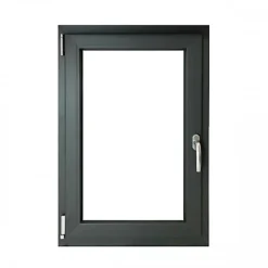 Fenêtre PVC 1 vantail H 47 x L 47 cm OB anthracite pour pose en neuf - tirant gauche-Gefradis Sale