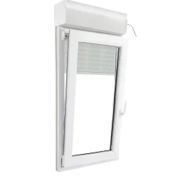 GoodHome Fenêtre PVC 1 vantail oscillo-battant + volet roulant électrique blanc - l.60 x h.115 cm, tirant gauche