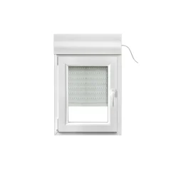 Fenêtre PVC 1 vantail oscillo-battant + volet roulant électrique blanc - l.60 x h.75 cm, tirant gauche-GoodHome Outlet