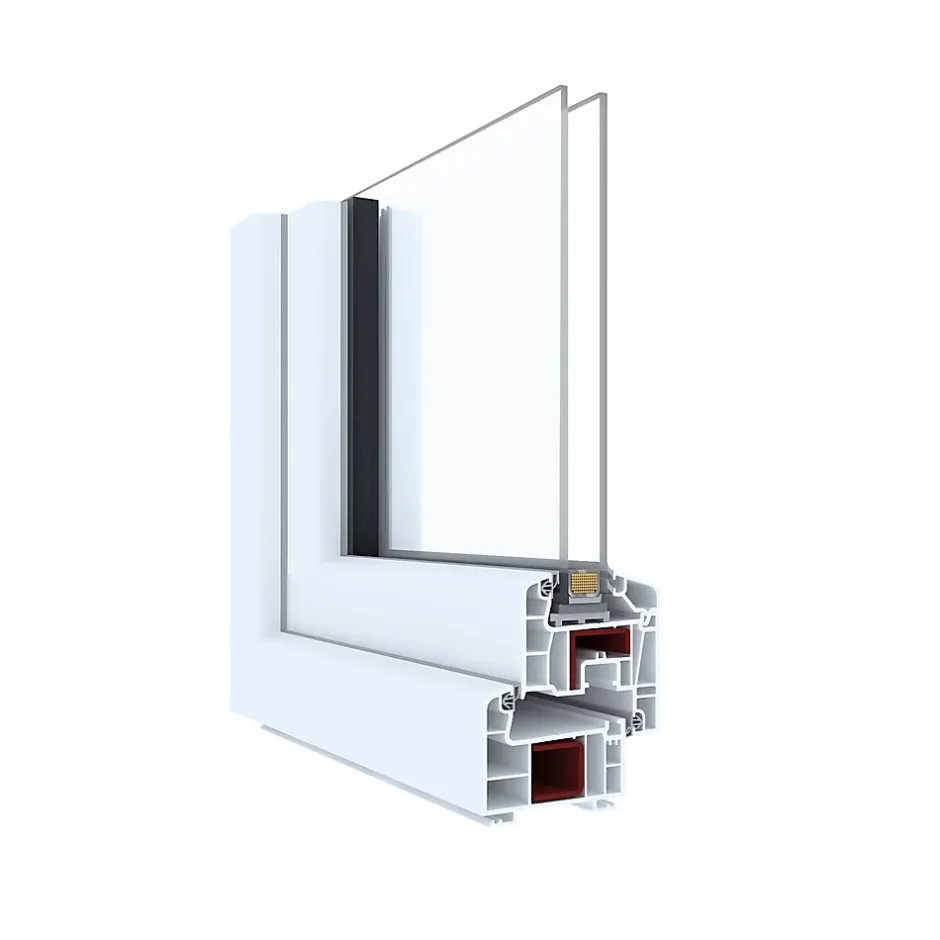 Fenêtre PVC 1 vantail oscillo-battant + volet roulant électrique blanc - l.80 x h.75 cm, tirant droit-GoodHome Discount