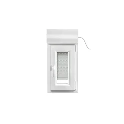 Fenêtre PVC 1 vantail oscillo-battant + volet roulant électrique blanc - l.40 x h.65 cm, tirant droit-GoodHome Outlet