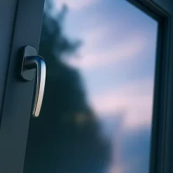 Fenêtre PVC 2 vantaux H 125 x L 120 cm OB anthracite pour pose en neuf avec poignée-Gefradis Best