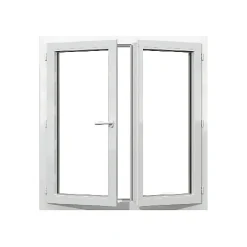 Gefradis Fenêtre PVC 2 vantaux H 155 x L 110 cm OF pour pose en neuf avec poignée