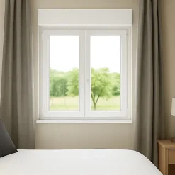 Fenêtre PVC avec volet roulant électrique H 75 x L 100 cm 2 vantaux pour pose en neuf-Gefradis Best