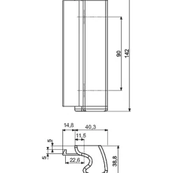 Fermeture en applique blanche - SORGHO 6127 - La croisée DS-La Croisee Ds