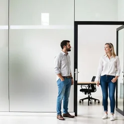 Film adhésif anti-regard mat translucide pour extérieur - 50 cm x 0.5 m - en Rouleau - DIMEXACT