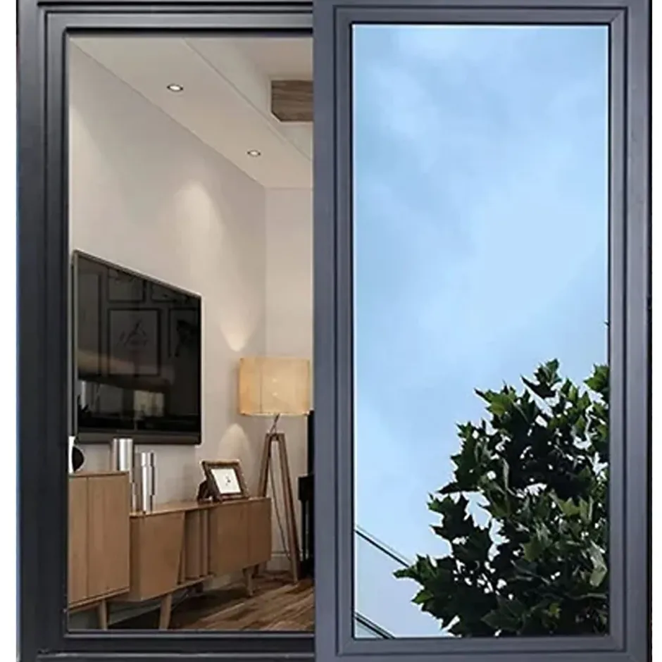 Ambiance Sticker Film adhésif miroir privatif pour fenêtre au mètre - Anti-Regard Anti-UV Anti-Chaleur - 90cmx2m