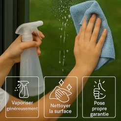 Ambiance Sticker Film adhésif miroir privatif pour fenêtre au mètre - Anti-Regard Anti-UV Anti-Chaleur - 90cmx6m