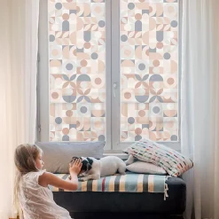 Wallfluent Film décoratif pour vitre 100x146 cm de protection d'intimité Mosaïque Abstraite 1 rol.