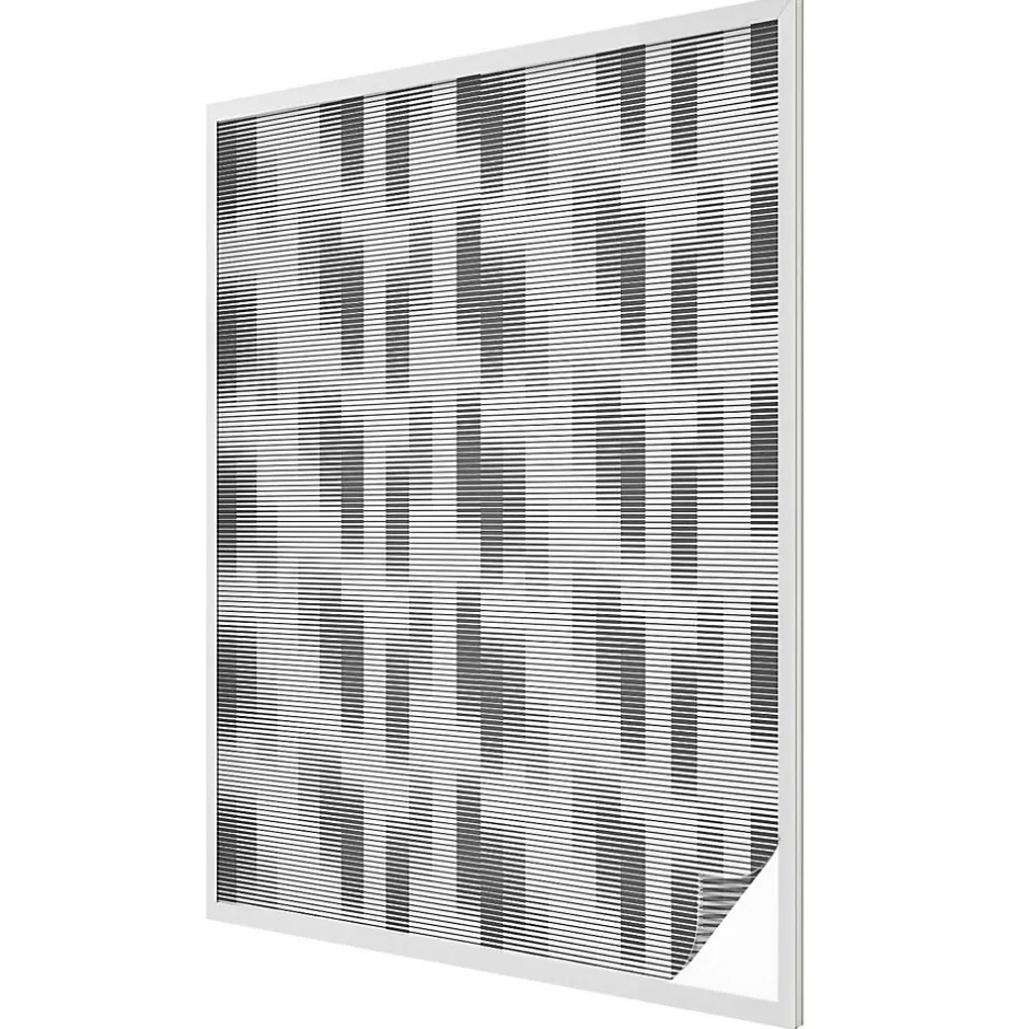 Wallfluent Film décoratif pour vitre 100x146 cm décoratif vitrail Grille Graphique 1 rol.