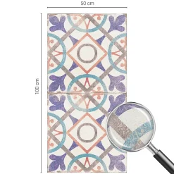 Film décoratif pour vitre 50x100 cm de protection d'intimité Mosaïques Colorées 1 rol.-Wallfluent New