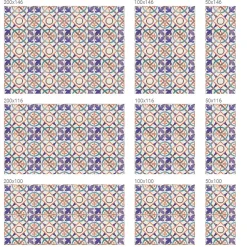 Film décoratif pour vitre 50x100 cm de protection d'intimité Mosaïques Colorées 1 rol.-Wallfluent New