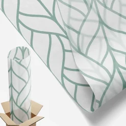 Wallfluent Film décoratif pour vitre 200x116 cm Protège efficacement l'intimité Symétrie Des Plantes 1 rol.