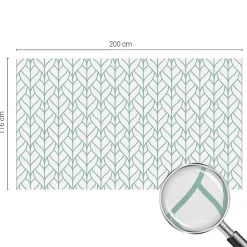 Wallfluent Film décoratif pour vitre 200x116 cm Protège efficacement l'intimité Symétrie Des Plantes 1 rol.