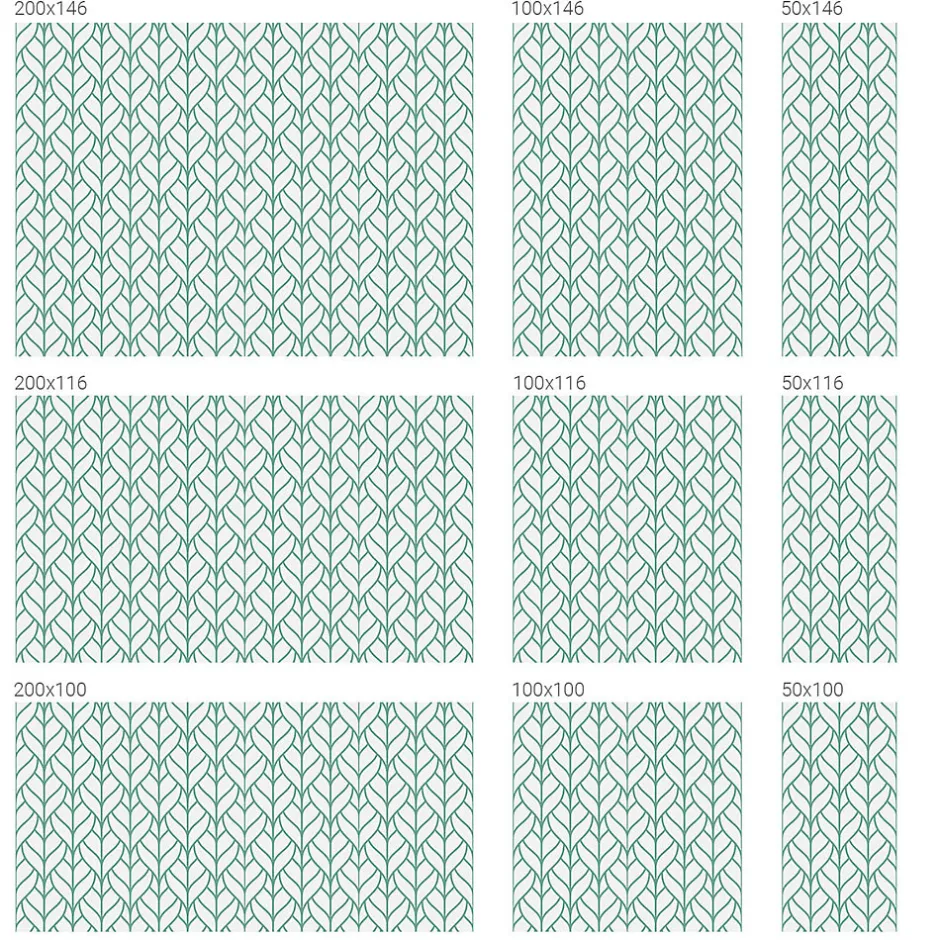 Wallfluent Film décoratif pour vitre 200x116 cm Protège efficacement l'intimité Symétrie Des Plantes 1 rol.