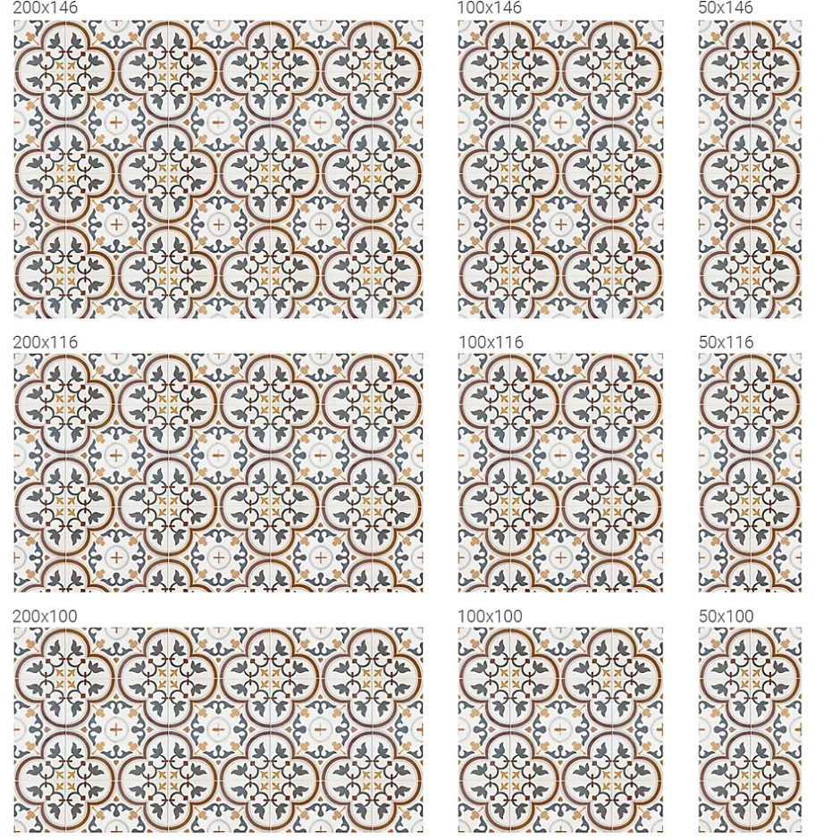 Film Ddépoli Autoadhésif 50x100 cm d'Intimité pour Fenêtre Rayures Ornements Carrelés 1 rol.-Wallfluent Hot