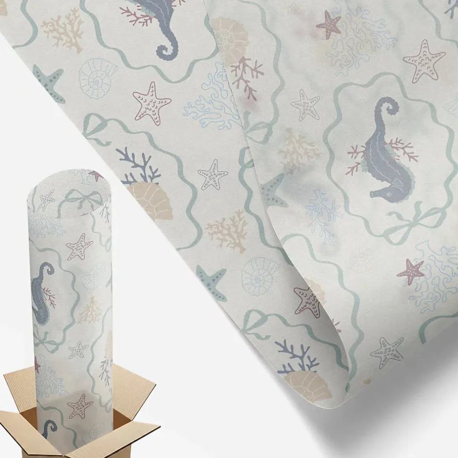 Wallfluent Film Ddépoli Autoadhésif 50x100 cm Protège efficacement l'intimité Hippocampes 1 rol.