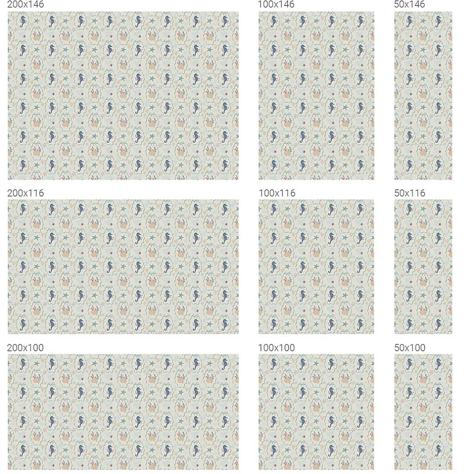 Wallfluent Film Ddépoli Autoadhésif 50x100 cm Protège efficacement l'intimité Hippocampes 1 rol.