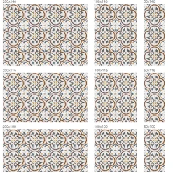 Wallfluent Film Ddépoli Autoadhésif 200x116 cm d'Intimité pour Fenêtre Rayures Ornements Carrelés 1 rol.