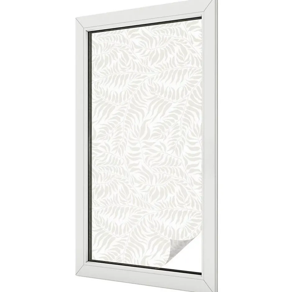 Wallfluent Film Ddépoli Autoadhésif 50x100 cm de protection d'intimité Élégance Feuillue 1 rol.