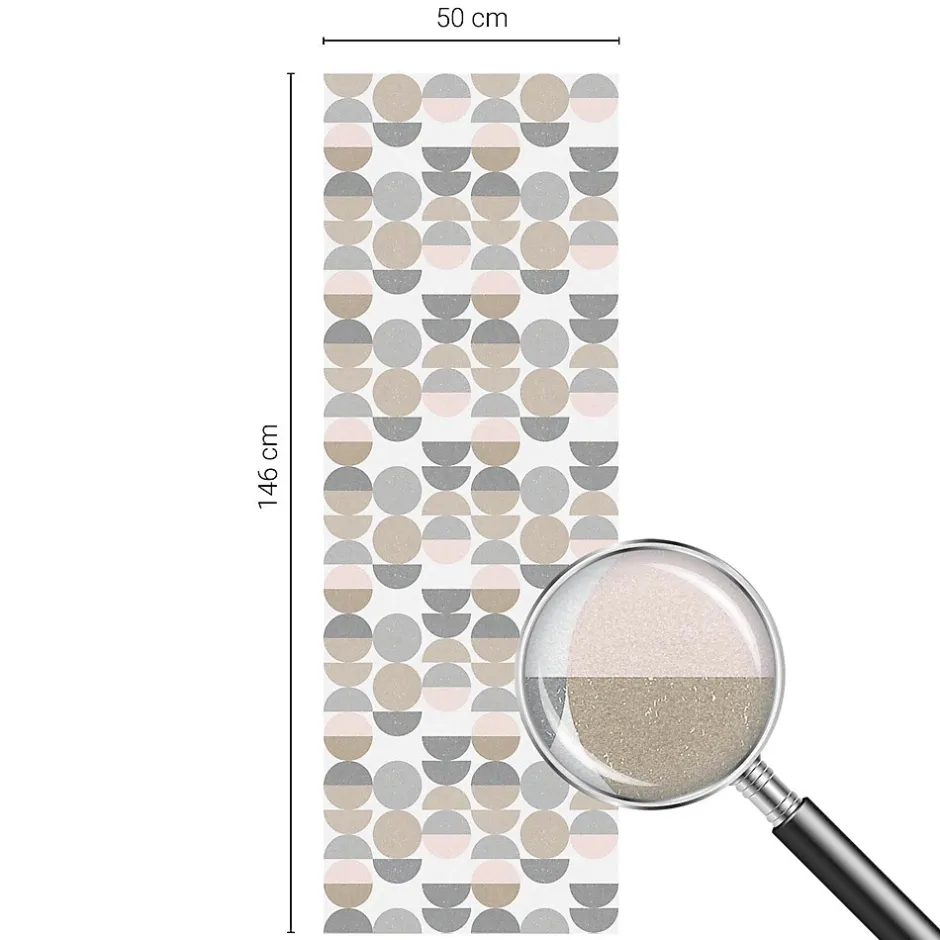 Film Ddépoli Autoadhésif 50x146 cm d'Intimité pour Fenêtre Rayures Motifs Géométriques 1 rol.-Wallfluent Online