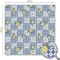 Film Ddépoli Autoadhésif 100x100 cm de protection d'intimité Motif Citron 1 rol.-Wallfluent