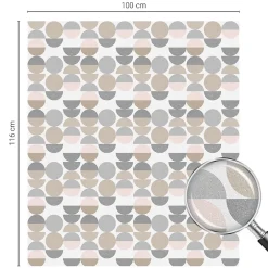 Film Ddépoli Autoadhésif 100x116 cm d'Intimité pour Fenêtre Rayures Motifs Géométriques 1 rol.-Wallfluent Discount