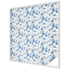 Film dépoli blanc adhésif 100x100 cm décoratif vitrail Fleurs À L'aquarelle 1 rol.-Wallfluent Discount