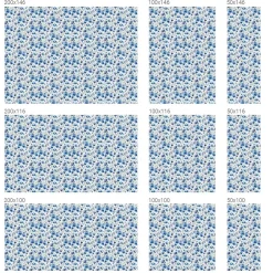 Film dépoli blanc adhésif 100x100 cm décoratif vitrail Fleurs À L'aquarelle 1 rol.-Wallfluent Discount