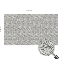 Film dépoli blanc adhésif 200x116 cm décoratif vitrail Feuilles Fleurs 1 rol.-Wallfluent Best