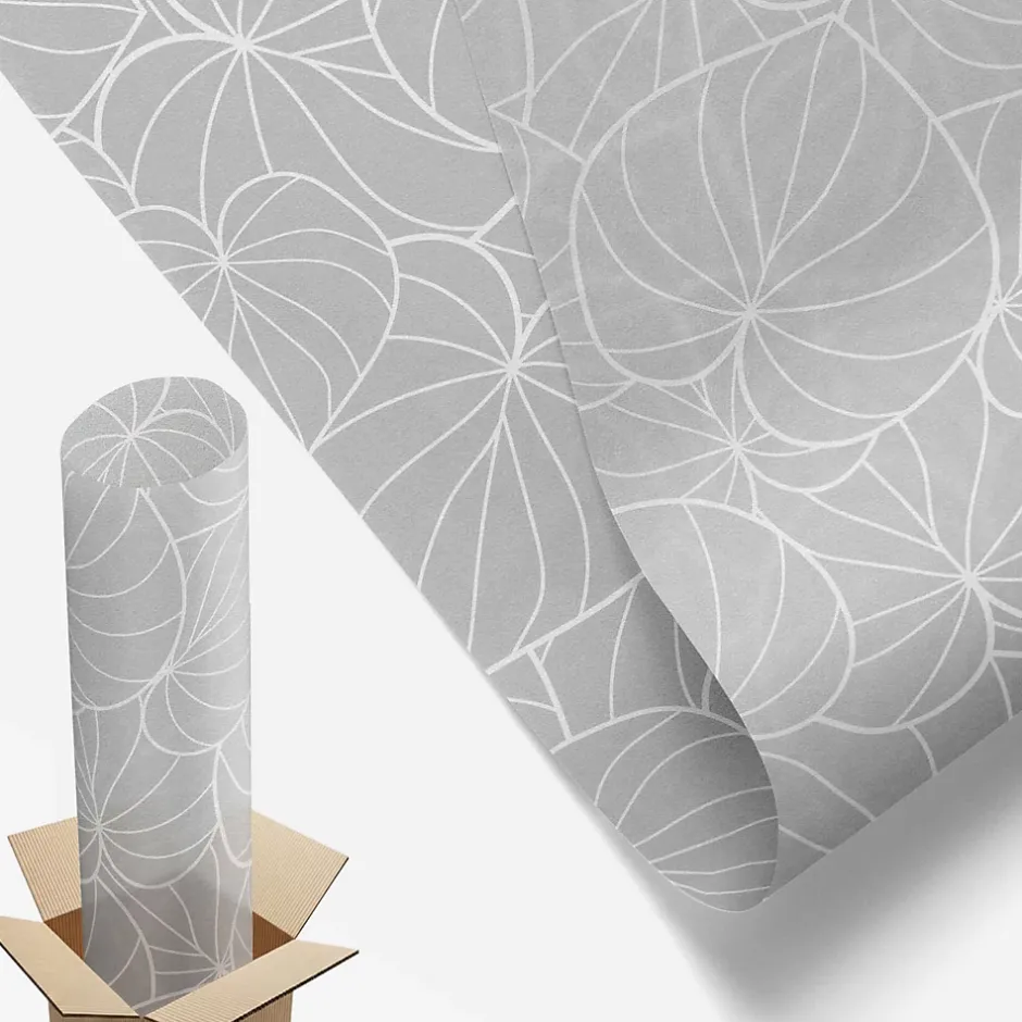 Film dépoli blanc adhésif 50x146 cm décoratif vitrail Élégance Feuillue 1 rol.-Wallfluent