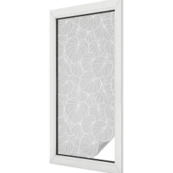 Wallfluent Film dépoli blanc adhésif 50x116 cm décoratif vitrail Élégance Feuillue 1 rol.