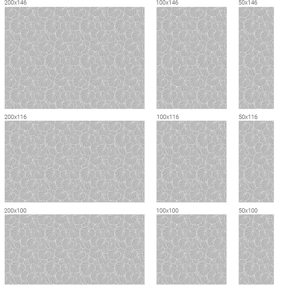 Wallfluent Film dépoli blanc adhésif 50x116 cm décoratif vitrail Élégance Feuillue 1 rol.