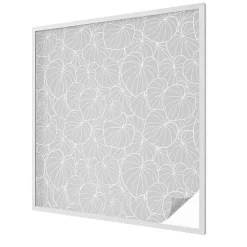 Film dépoli blanc adhésif 100x100 cm décoratif vitrail Élégance Feuillue 1 rol.-Wallfluent Hot