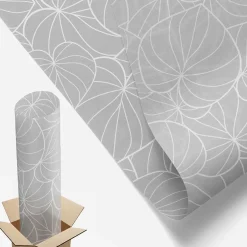 Film dépoli blanc adhésif 50x100 cm décoratif vitrail Élégance Feuillue 1 rol.-Wallfluent Sale