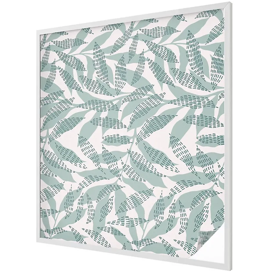 Film dépoli blanc adhésif 100x116 cm de protection d'intimité Feuilles Vertes 1 rol.-Wallfluent Clearance