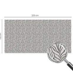 Film dépoli blanc adhésif 200x100 cm décoratif vitrail Feuilles Fleurs 1 rol.-Wallfluent