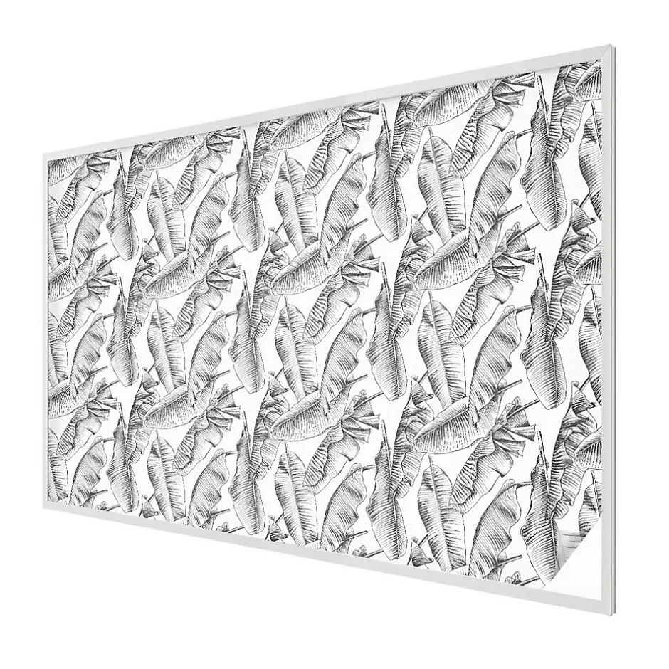 Film dépoli blanc adhésif 200x146 cm Protège efficacement l'intimité Feuilles Tropicales 1 rol.-Wallfluent Best