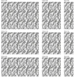 Film dépoli blanc adhésif 200x146 cm Protège efficacement l'intimité Feuilles Tropicales 1 rol.-Wallfluent Best