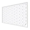 Wallfluent Film dépoli blanc adhésif 200x146 cm d'Intimité pour Fenêtre Rayures Losanges Violets 1 rol.