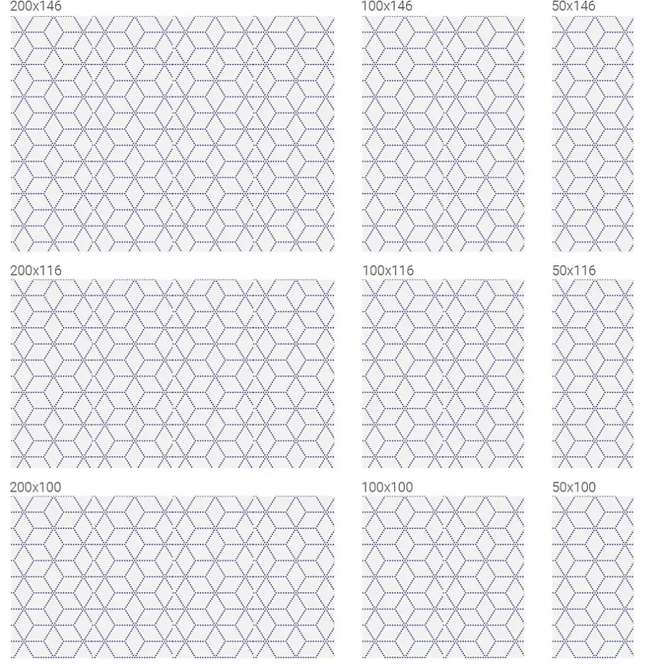 Wallfluent Film dépoli blanc adhésif 200x146 cm d'Intimité pour Fenêtre Rayures Losanges Violets 1 rol.