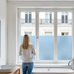 Film dépoli bleu adhésif - 75 cm x 0.5 m - en Rouleau - DIMEXACT- Best